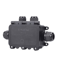 Boîte de jonction étanche IP68 pour extérieur, câble électrique sous-marin, boîte de jonction automobile 4 voies