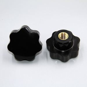 Vis ou tiges personnalisables avec poignée à sept étoiles en bakélite noire pour armoires et hôtels - Product Image 4