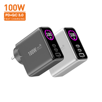 Chargeur mural EU, 3 ports (2C1A), 100W GaN, charge rapide PD 3.0 PPS, homologué CE, chargeur rapide type C pour Google Pixel