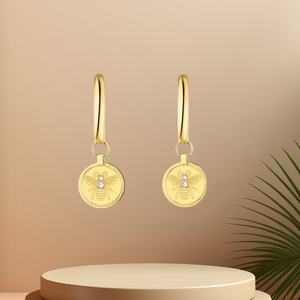 Pendientes colgantes de acero inoxidable chapados en PVD de oro de 18 quilates, colgante de abejorro de abeja de <span class=keywords><strong>miel</strong></span>, estilo colgante fino - Product Image 4