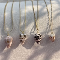Coquillages naturels en vrac Conus Ebraeus (coquilles de punaises hébraïques) – Pendentifs en coquillages véritables pour la fabrication de bijoux hawaïens DIY