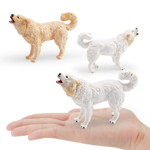 Modelo de <span class=keywords><strong>Perro</strong></span> Simulado, Juguetes Cognitivos para Niños, <span class=keywords><strong>Perro</strong></span> de Montaña Great Pyrenees, Adorno Decorativo - Product Image 4