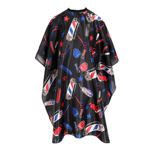 Muestra Gratuita, Venta al por Mayor de Fábrica, Delantal de Peluquero, Capa para Cortar el Cabello, Bata de Estilismo para Salón de Belleza, Poliéster - Product Image 5