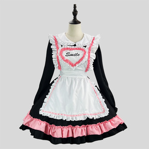 Cute Maid Outfit Japanese Lolita Anime Costume Short Sleeve Polyester Dress For Role Playing Game Summer 2024 - Product Image 4