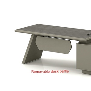 Hiện đại MDF sơn L hình ông chủ CEO quản lý bàn điều hành bằng gỗ văn phòng bảng cho nội thất văn phòng - Product Image 4