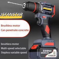 Taladro Inalámbrico de 2.0Ah con Motor de Escobillas de Iones de Litio, Taladro de Núcleo de Velocidad Variable, Grado Industrial, OEM Personalizable, 21V, Mandril de 1/4'', 220Nm Máx.