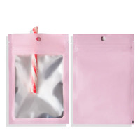 Cargador de Cable USB con Diseño Clásico de Papel de Aluminio con Ventana, Bolsas con Cierre Hermético de Tres Lados