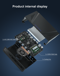 NOUVEAU <span class=keywords><strong>PC</strong></span> de bureau <span class=keywords><strong>mini</strong></span> gamer HYSTOU <span class=keywords><strong>AMD</strong></span> <span class=keywords><strong>Ryzen</strong></span> <span class=keywords><strong>9</strong></span> <span class=keywords><strong>5900HX</strong></span> RAM DDR4 Max 64 Go Stockage SSD+HDD Win11 Carte graphique 2 Go - Product Image 3