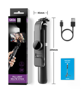 Xách Tay Chuyên Nghiệp Điện thoại di động máy ảnh <span class=keywords><strong>Selfie</strong></span> <span class=keywords><strong>Stick</strong></span> LED ánh sáng với tripod đứng cho <span class=keywords><strong>iPhone</strong></span> 16 15 14 13 12 11 - Product Image 3