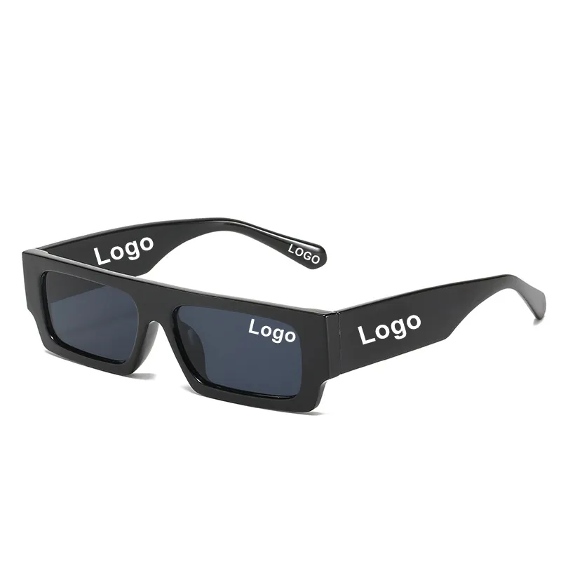 2023 occhiali da sole quadrati da uomo all'ingrosso designer di lusso logo personalizzato Shades occhiali da sole rettangolari da donna retrò