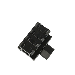 Support de rehausseur <span class=keywords><strong>portable</strong></span> mini à 3 rainures noir de 30 mm de hauteur, adaptateur en alliage d'aluminium à interface standard de 20 mm, accessoire de chasse - Product Image 6