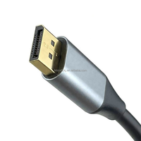 Câble DP 1.4 plaqué or mâle-mâle avec gaine en PVC 8K60Hz 4K120Hz, cordon haute vitesse 1-5m pour moniteur PC Macbook Gaming Noir