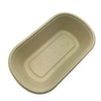 Contenedor de comida biodegradable para llevar, vajilla Rectangular y ecológica de 26oz, para Catering, con tapas
