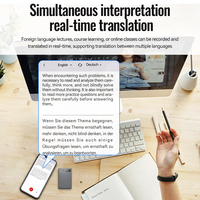 Mini traducteur IA, transcription IA, traduction en temps réel pour 256 langues, alliage d'aluminium, chargement magnétique, réunions, études