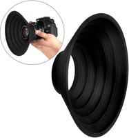 KAMPHO Pare-soleil en caoutchouc anti-reflet réversible et pliable pour objectif Nikon Canon Sony 30-90mm DSLR SLR