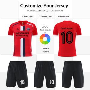 Uniforme de Fútbol Personalizado CE, Talla Grande, <span class=keywords><strong>Manga</strong></span> Larga/Corta, Jersey de Fútbol para Adultos y Niños, Uniforme de Entrenamiento Deportivo - Product Image 1
