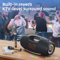 Altavoz Portátil de Alta Potencia de 250w, Caja de Sonido para Fiestas, Altavoz de Karaoke para Exteriores Zealot S89 Original con Micrófono y Bluetooth