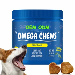 بيطري أوميجا <span class=keywords><strong>3</strong></span> 6 9 الأحماض الدهنية سمك السلمون زيت متعدد الفيتامينات يمضغ لينة ملاحق الكلب جلد صحي الورك مفصل مكملات الحيوانات الأليفة - Product Image 6