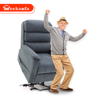 Geeksofa ZOY Dual Okin Motor 8 Points Vibration Massage Chauffage Power Lift Riser Recliner Home Living Room Sofa Assist Armchair