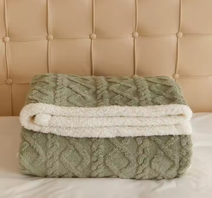Sherpa Fleece <strong>Throw</strong> Blanket 100x150cm, Fluffy Soft Warm <strong>Throws</strong> <strong>for</strong> Sofa Fleece Thick Blanket <strong>for</strong> Bed, <strong>Couch</strong>, Sofa and Chair - Product Image 1