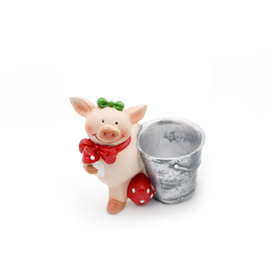 Oficina en casa regalo suerte Linda pequeña cerdos escultura decoración resina cerdo - Product Image 1