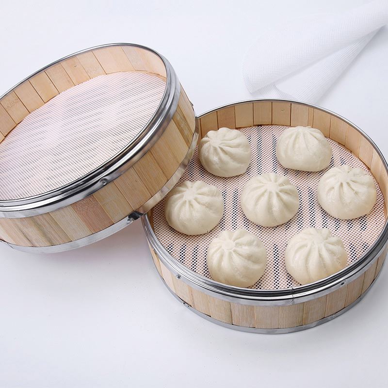Бамбуковая корзина для пароварки, 1 шт., круглая антипригарная бумага Dim Sum, для ресторана, кухни, под паровым ковриком, кухонные инструменты, аксессуары для готовки
