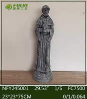 Statue religieuse catholique de Jésus durable de 75 cm, sculpture artisanale en magnésia