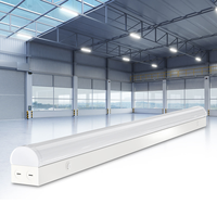Barre lumineuse LED sélectionnable CCT, lumière linéaire à intensité variable, boîtier métallique, couvercle en PC, éclairage pour entrepôt, garage, bureau, atelier