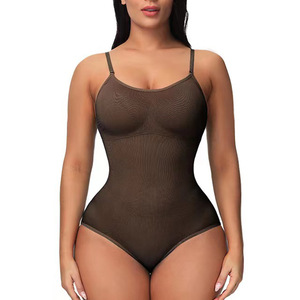 Body Sculptant Intégral Femme sans Couture en Jersey Gainant <span class=keywords><strong>Minceur</strong></span> Yoga avec Effet Rehausse-Fesses Respirant - Product Image 5