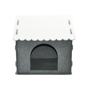 Benutzer definierte Haustier produkte Bett Nest Häuser & Möbel DIY Filz Katzen haus Haustier käfige Großhandel - Product Image 3