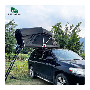 Tente de toit de camion pliable pour le camping, 2-3 personnes, grande tente de toit de voiture à coque rigide, aventure en plein air - Product Image 1