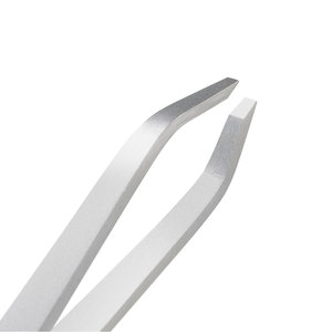 Best Seller Handmade Eco-Friendly Lightweight Eyebrow Tweezers Slanted Tip Stainless Steel Beauty Makeup Instruments Hair - Product Image 5
