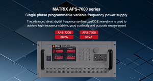 Fuente de Alimentación Regulada de CA Programable de Laboratorio MATRIX de Alta Potencia 3000VA, Salida Única Ajustable, 0-310VAC 50/60Hz, Protección Contra Cortocircuitos - Product Image 4