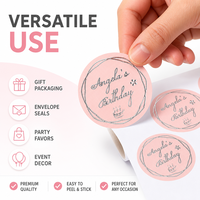 Autocollant en papier synthétique plastique imperméable PVC vinyle, logo de marque imprimé sur mesure, étiquette ronde adhésive en rouleau
