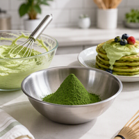 Poudre de Matcha Biologique de Qualité Cuisine pour la Cuisson, la Pâtisserie et les Desserts, Certifiée USDA et UE, Vente en Gros en Vrac, Qualité AAA