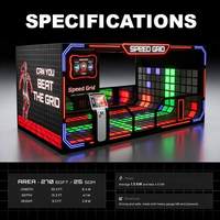 Jeu de projection interactive LED pour sol intérieur, dalles de sol à grille de pixels immersive, trampoline, 8 modes de jeu, personnalisable