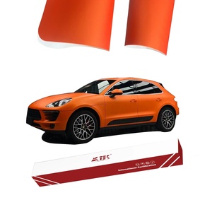 <span class=keywords><strong>Film</strong></span> de protection de voiture en vinyle mat orange auto-cicatrisant 1,52 m * 17 m, <span class=keywords><strong>film</strong></span> TPU couleur PPF, <span class=keywords><strong>film</strong></span> polyuréthane PVC pour carrosserie complète, films de véhicule pour changement de couleur - Product Image 1