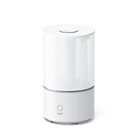 Humidificateur ultrasonique à brume fraîche 3L, diffuseur d'arômes avec veilleuse LED, humidificateur d'air à double mode de brume pour chambre à coucher et maison