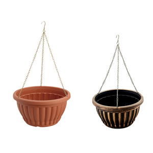 Pots <span class=keywords><strong>de</strong></span> fleurs suspendus pour plantes, petits pots <span class=keywords><strong>de</strong></span> fleurs pour jardin, plantations à domicile, pots <span class=keywords><strong>de</strong></span> fleurs muraux d'<span class=keywords><strong>extérieur</strong></span> en plastique - Product Image 3