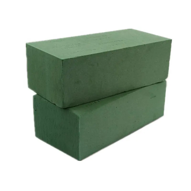 Green Odorless Absorbs and preserves water Dry and Wet Durable Floral Foam Blocks for Artificial and Fresh Flowers