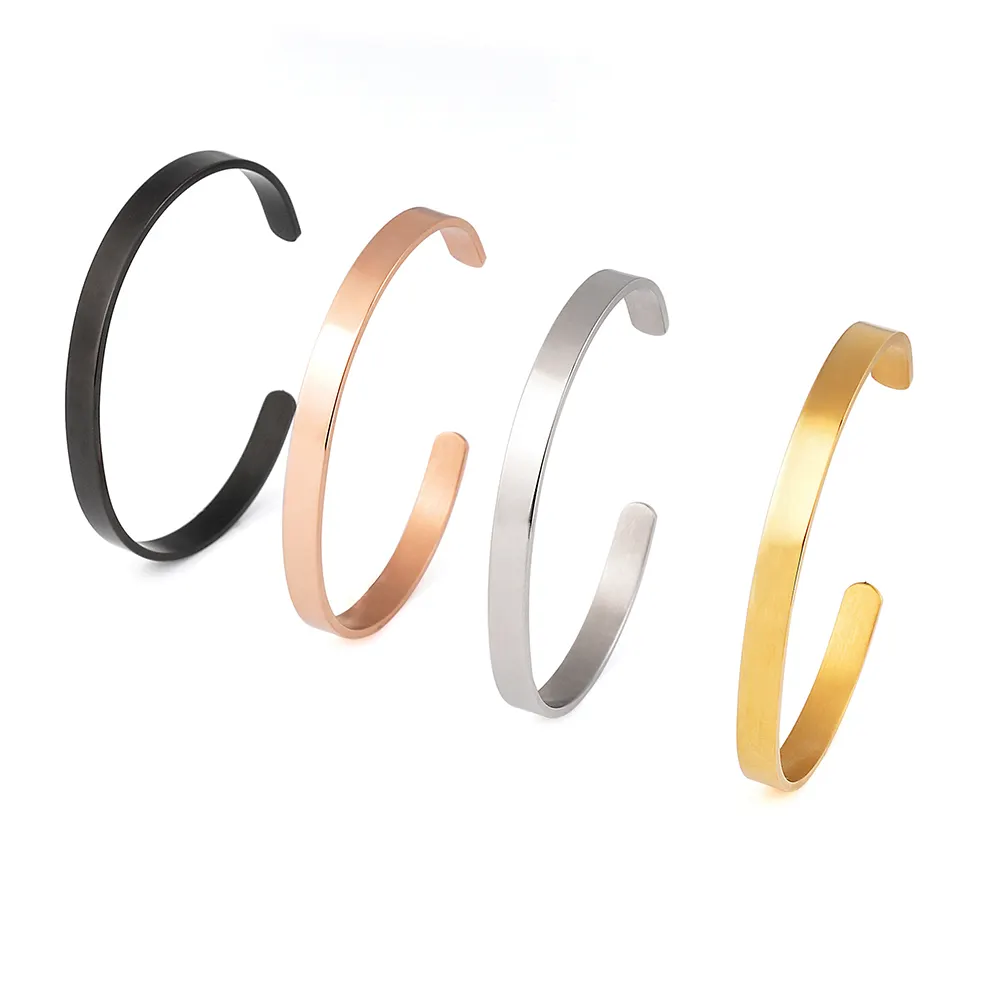 F257 özel Logo Metal en popüler takı moda kaplama klasik tasarım erkek paslanmaz çelik bilezikler erkekler altın bileklik