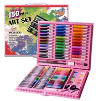 Lot de 150 fournitures artistiques en gros pour enfants : kit de dessin et peinture avec crayons, marqueurs aquarelles, crayons de couleur – Marque personnalisée OEM