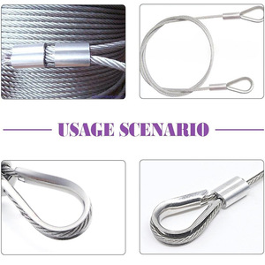 Clips pour câbles métalliques en acier inoxydable 304 M3 3 mm Métrique Usage industriel général - Product Image 5