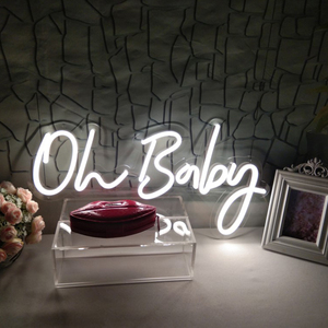 Enseigne néon LED moderne en acrylique écologique personnalisée pour fête d'<span class=keywords><strong>anniversaire</strong></span>, mariage, décoration murale personnalisée, <span class=keywords><strong>boutique</strong></span> de cadeaux, entreprise - Product Image 3
