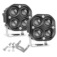 Feux de conduite LED personnalisables en usine, phare antibrouillard tout-terrain 5D LED 12V, feux de moto, phare antibrouillard LED pour moto