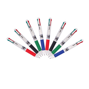 สินค้ามาแรงปี 2026 ปากกาแบบกด 4 สีในด้ามเดียว ปากกาลูกลื่นหลากสี หัวเขียนขนาด 0.7 มม. สำหรับเขียนทุกวัน - Product Image 1