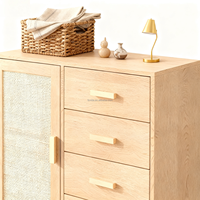 Armoire de rangement en bois moderne avec 4 tiroirs, design gain de place pour salon, chambre à coucher, villa, meubles de maison