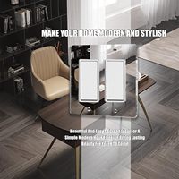 Vente en gros de panneaux de commande en acrylique transparents sur mesure, étanches IP44, en PMMA, 10A 20A, pour interrupteurs muraux domestiques