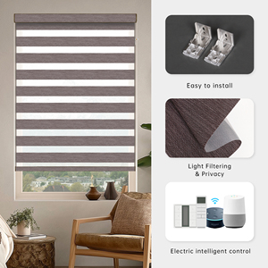Persianas Zebra Motorizadas SAMADHI a Medida, Persianas Inteligentes para Ventanas con Control Remoto - Product Image 6