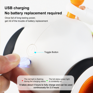 Hiện Đại Cổ Điển Thân Thiện Với Môi Ma Thuật Bánh Xe Teasing Đồ Chơi Cho Mèo Chó Thông Minh Mèo Con Đua Xe Nhỏ Nhựa Điện Không Gian Sản Phẩm - Product Image 6